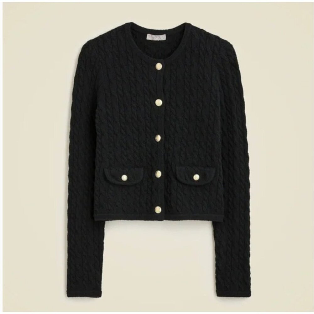 J. Crew Black Textured Blazer